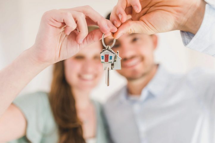 couple buying a house